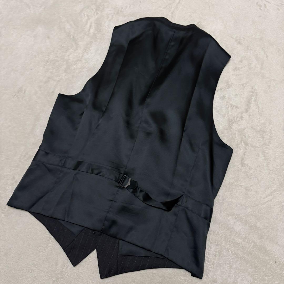 美品　バーバリーブラックレーベル　3ピース L ダークグレー　セットアップスーツ