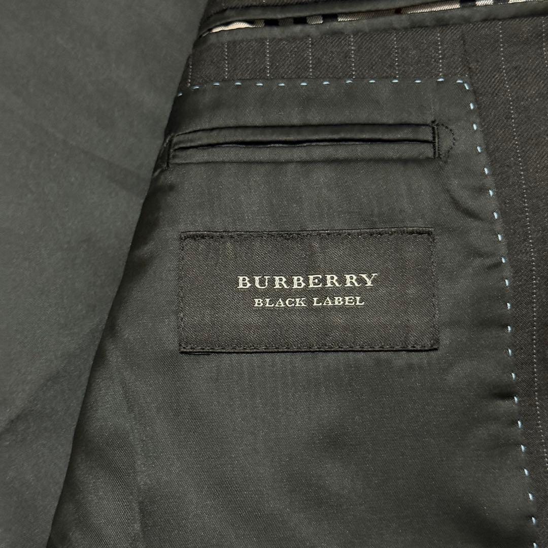 美品　バーバリーブラックレーベル　3ピース L ダークグレー　セットアップスーツ