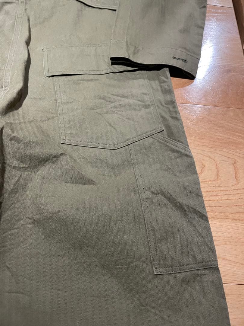 レア　デカサイ　バズリクソンズ　つなぎ　ジャンプスーツ　 オリーブ 44Ｒ