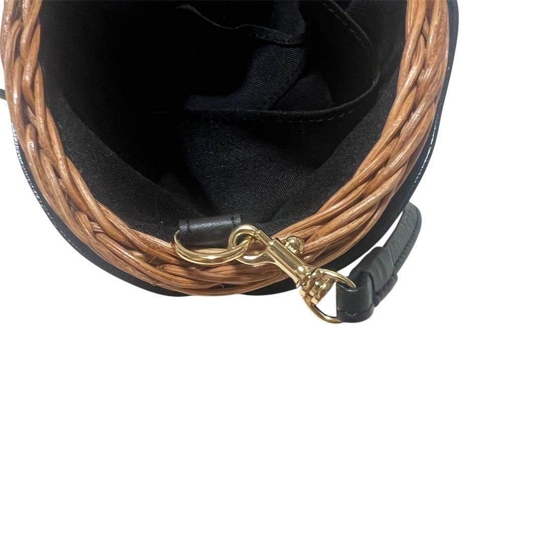 【美品】The Bagmati バグマティ　レザー　カゴバッグ　ブラック