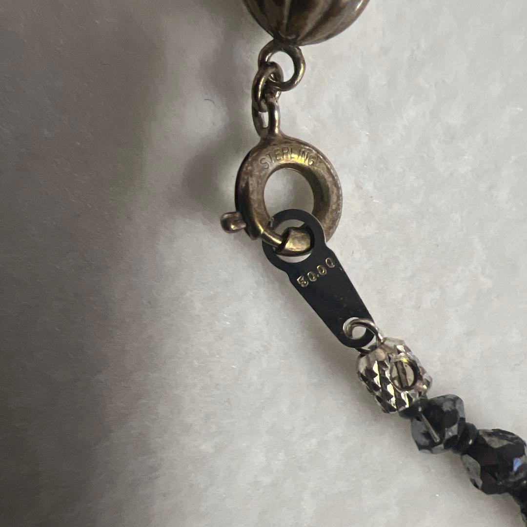 ブラックダイヤモンド　K18WGネックレス