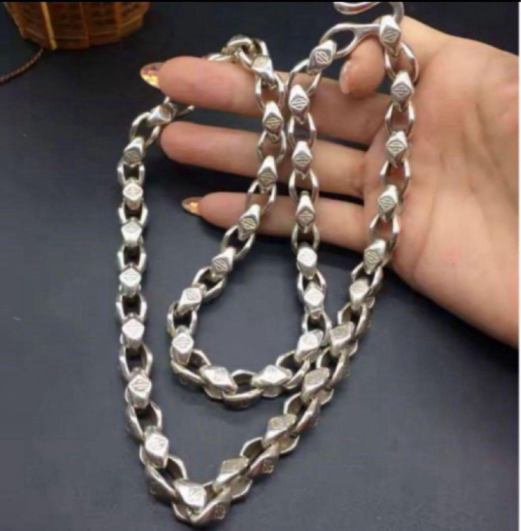 シルバー925 ヴィンテージ ハーレー　ネックレス　ウォレットチェーン即時発送！