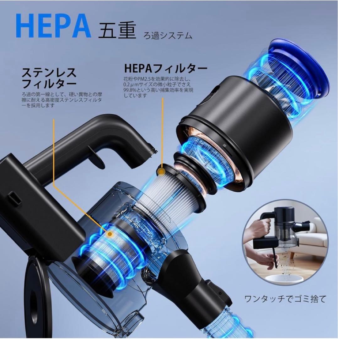 ❣️多機能❣️軽量❣️掃除機 コードレス超強力吸引 サイクロン スティッククリーナー