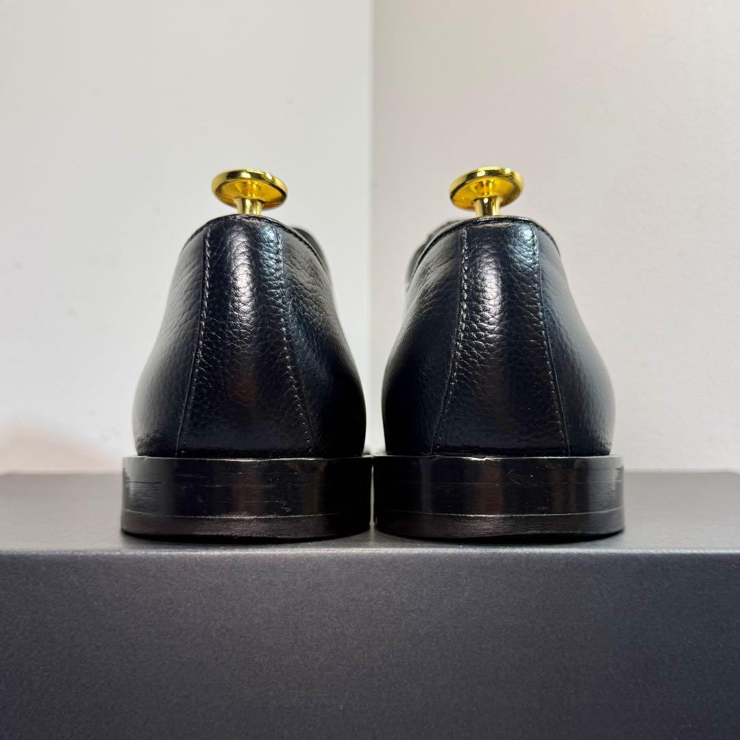 【美品】AMEDEO TESTONI イタリア製 グレインレザー クリーニング済