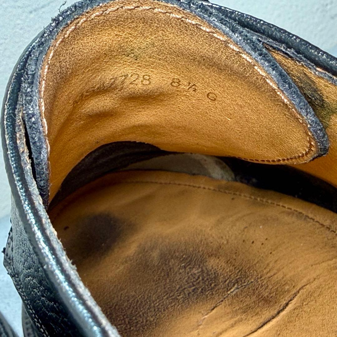 【美品】AMEDEO TESTONI イタリア製 グレインレザー クリーニング済