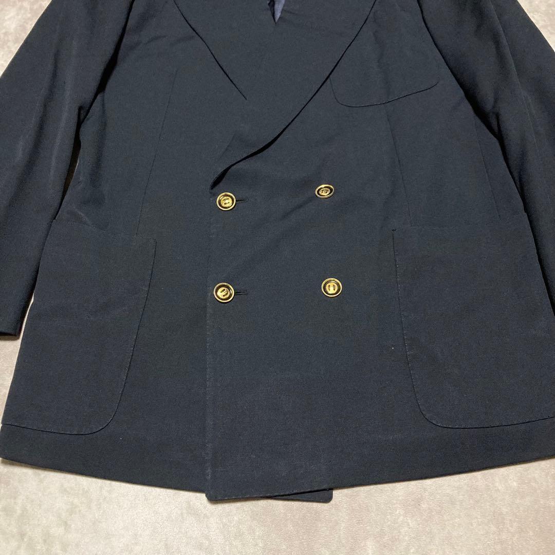 オールドグッチ　GUCCI (50) テーラードジャケット　ダブル　ヴィンテージ