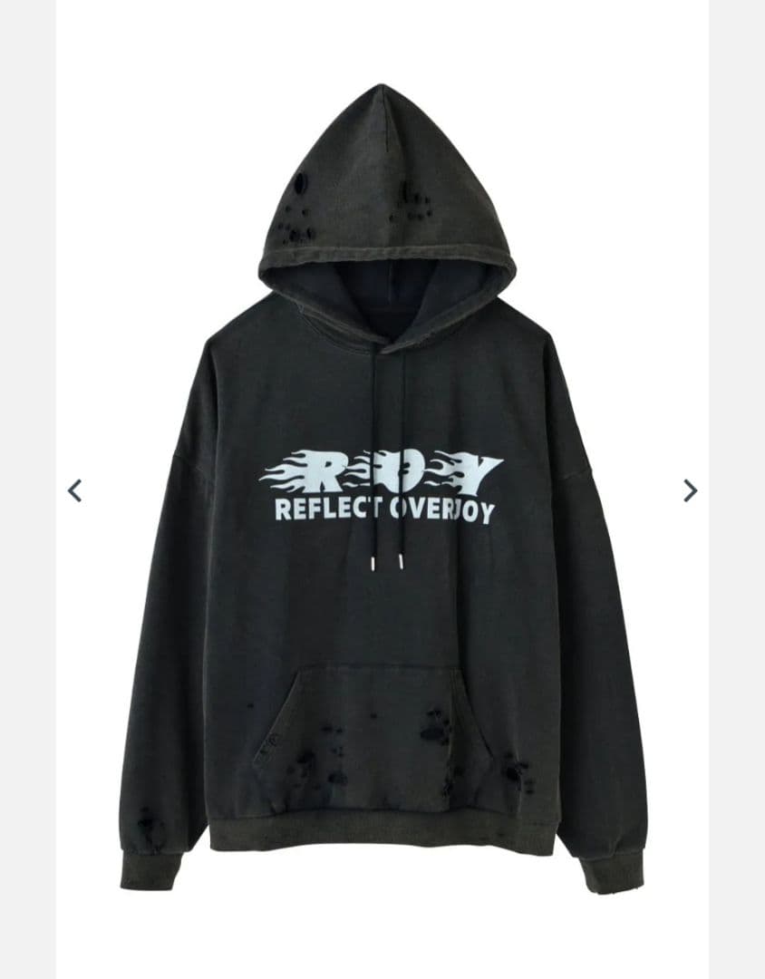 roy reflect overjoy 加工デニムパーカー roy lisa