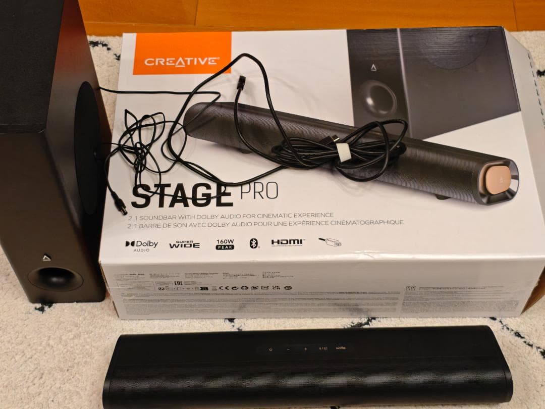 【値下げ中】Creative Stage Pro サウンドバー