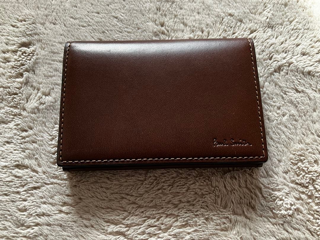 【新品未使用】Paul Smith ブラウンレザー 名刺入れ