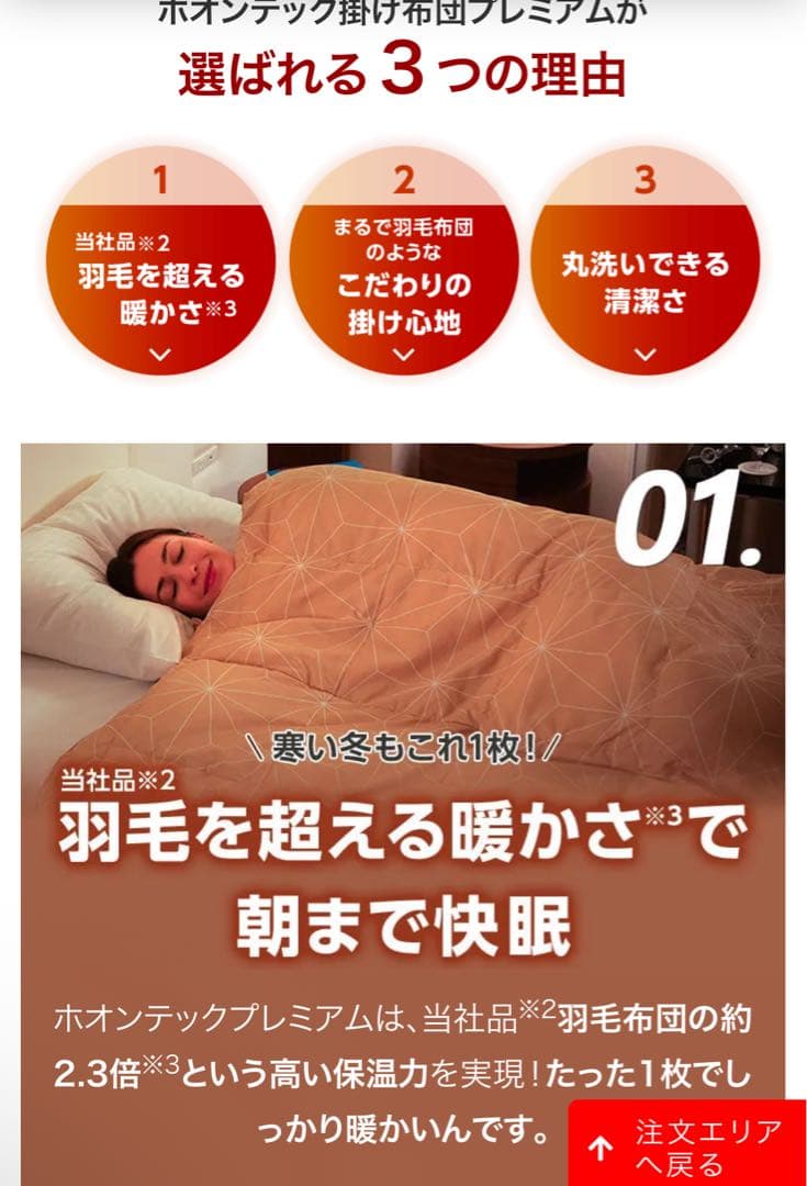 【新品】トゥルースリーパー ホオンテック掛け布団 シングル