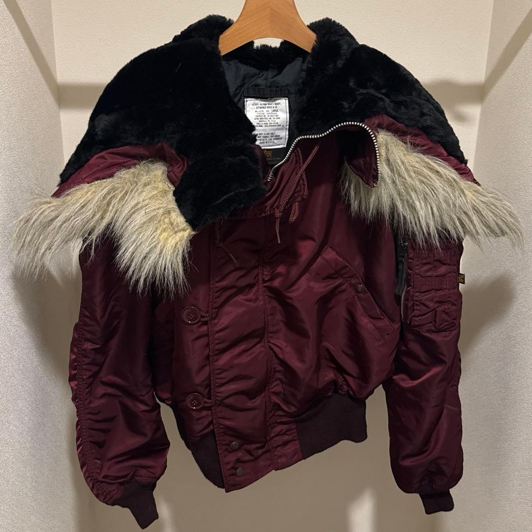 90's USA製 ALPHA INDUSTRIES N2B ボルドー