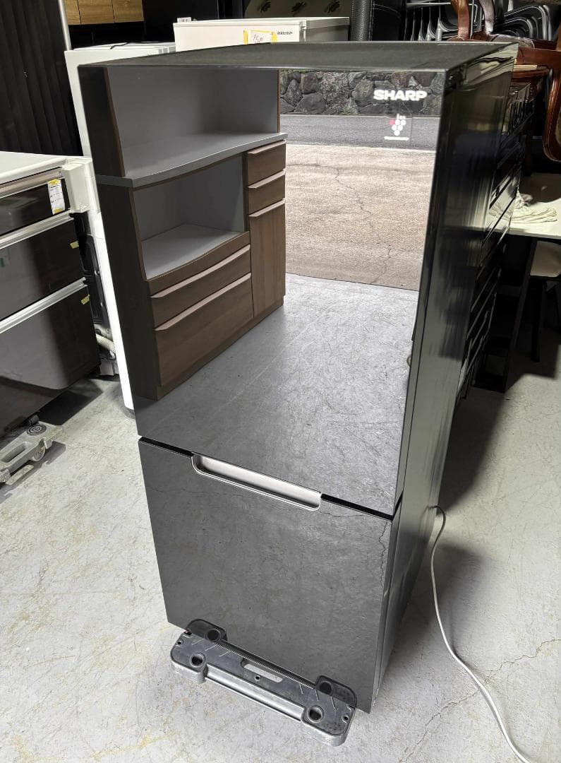 SHARPどっちもドア 冷蔵庫152L SJ-GD15H-B / 2022年製