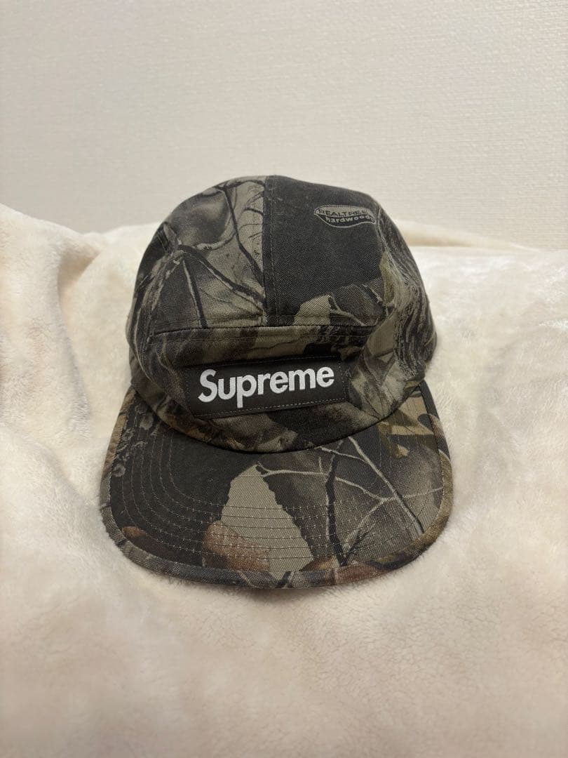 supreme 迷彩柄キャップ