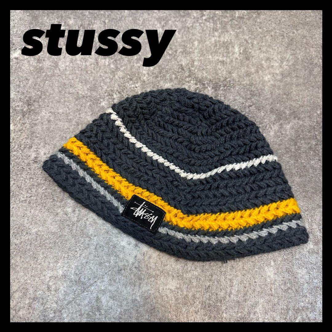 old stussy 90s ステューシー クロシェハット　ビーニー