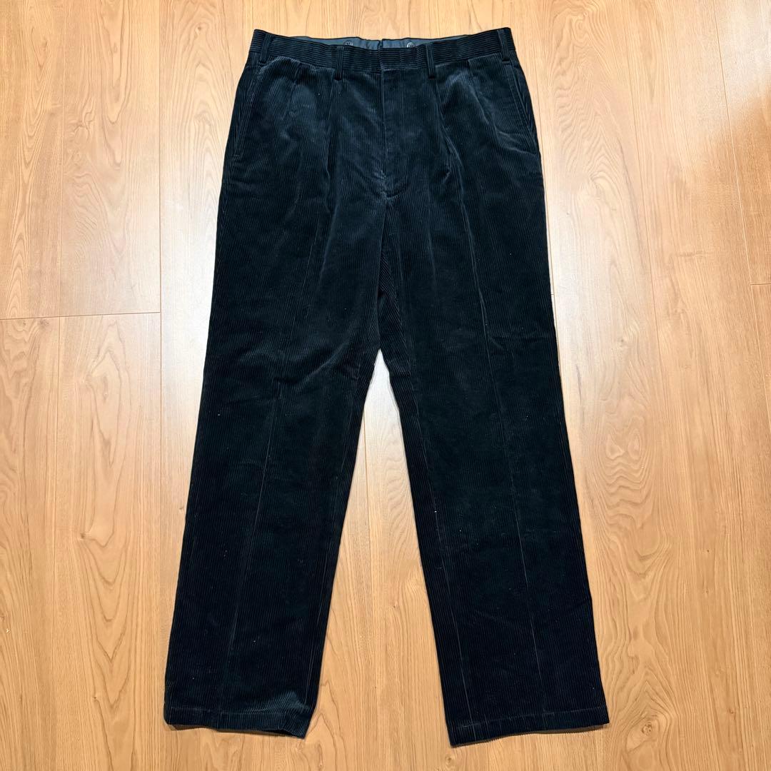 ブラック ◎ 90s POLO ラルフローレン 太畝 コーデュロイパンツ