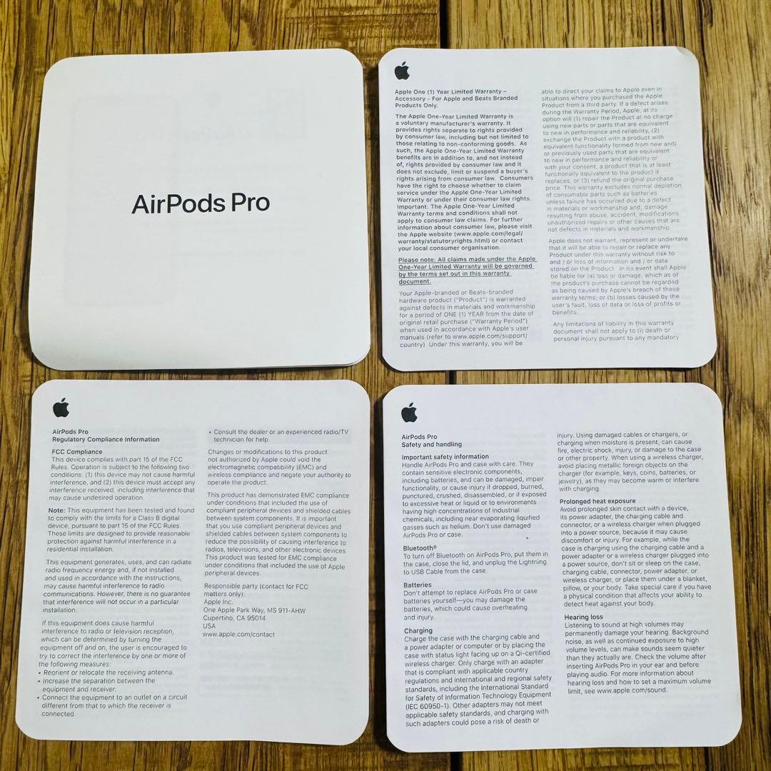 Apple AirPods Pro 第1世代 Lightning White