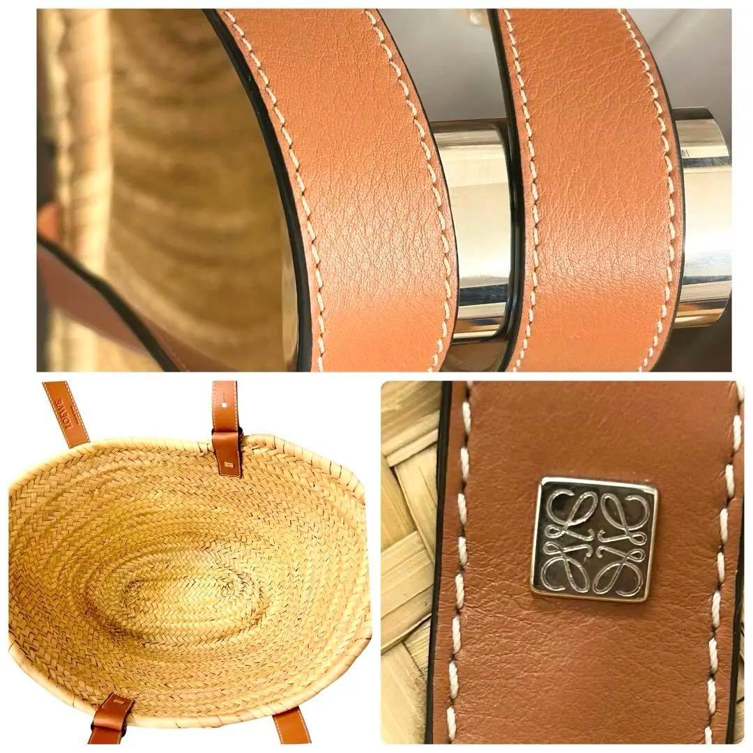 【極美品 ✨】正規品 ロエベ かごバッグ ラフィア トート ラージ バスケット