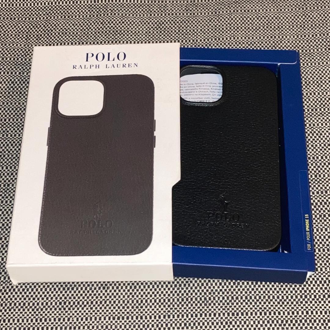 【新品未使用】希少 ポロラルフローレン iPhone15ケース　本革◎
