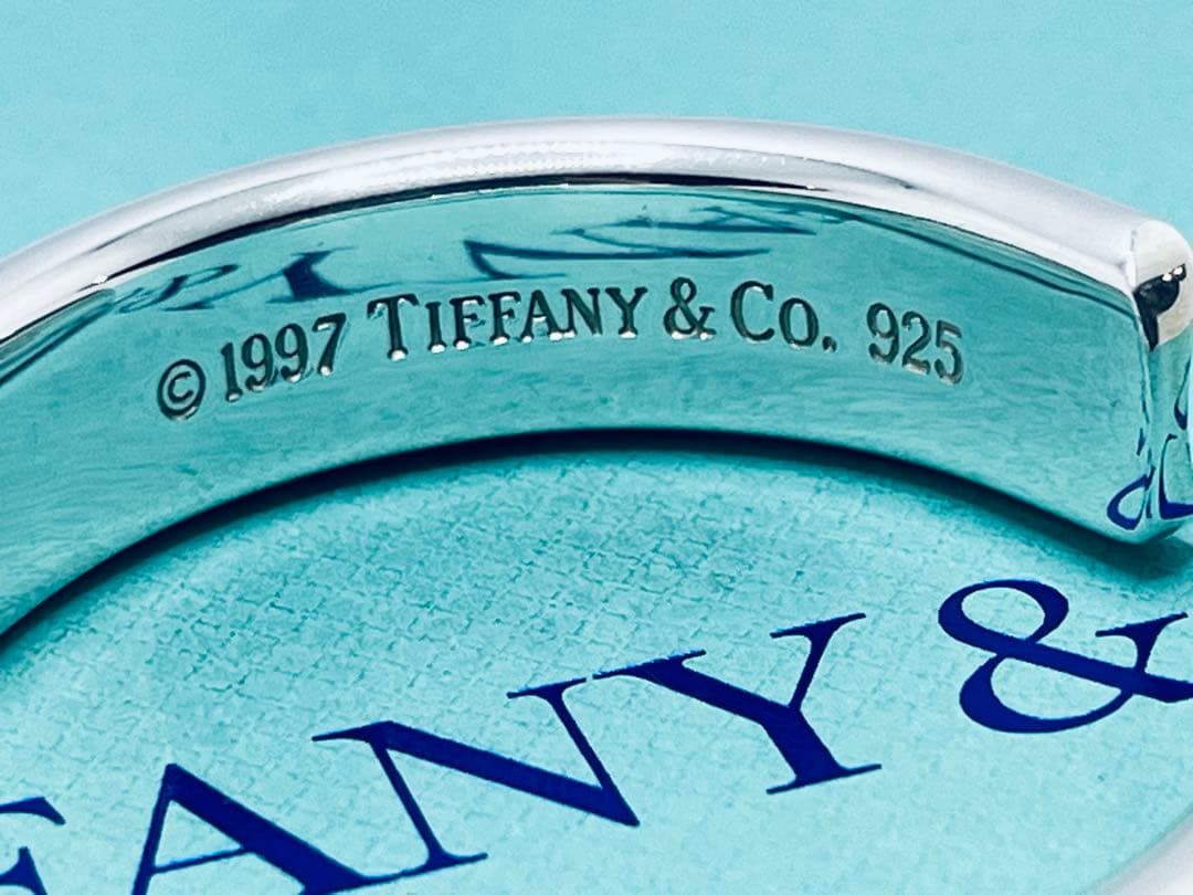 c877美品　1997 ティファニー　1837 ナロー　ワイド　バングル　925