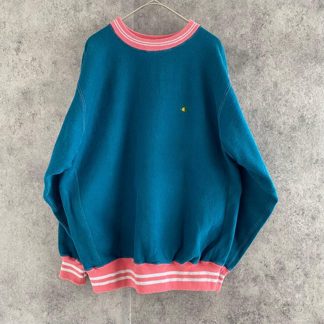 Champion reverse weave 90s リブライン スウェット