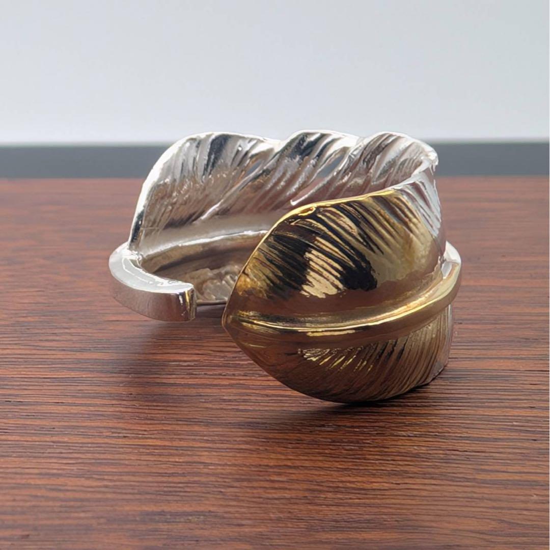 【silver925】　先金特大フェザーリング　新品未使用