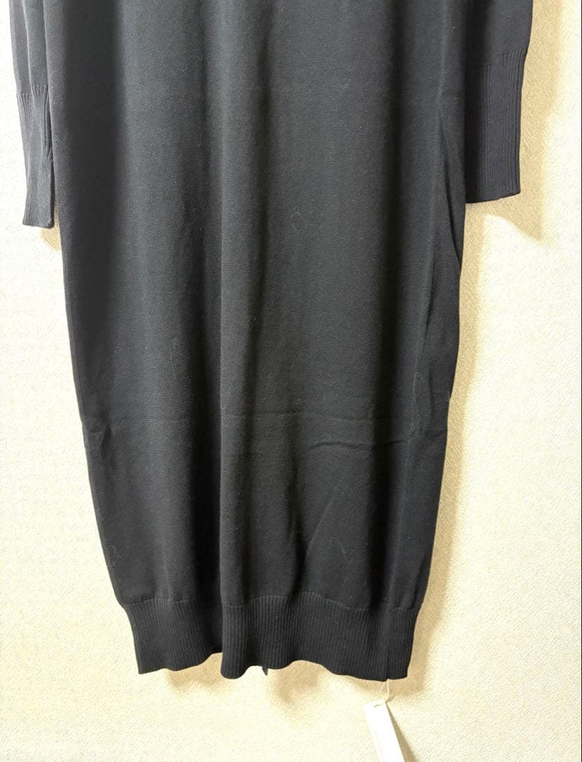 GALLARDAGALANTE タグ付きハイネックロングニットワンピース 黒