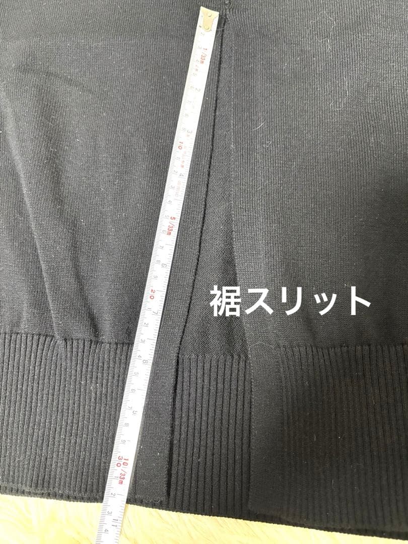 GALLARDAGALANTE タグ付きハイネックロングニットワンピース 黒