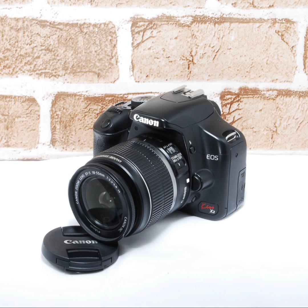 手ぶれ補正付き❤️Canon❤️EOS Kiss X2❤️標準レンズセット