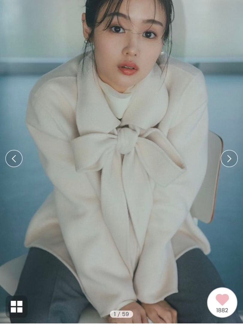 SNIDEL テーラードジャケット リバーリボンージャケット