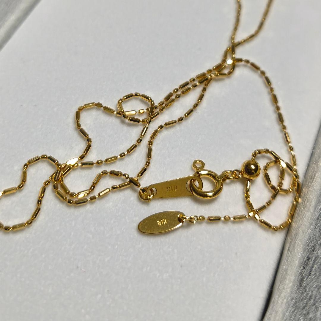 新品　K18 イエローゴールド 　ネックレス　45cm スライドアジャスター