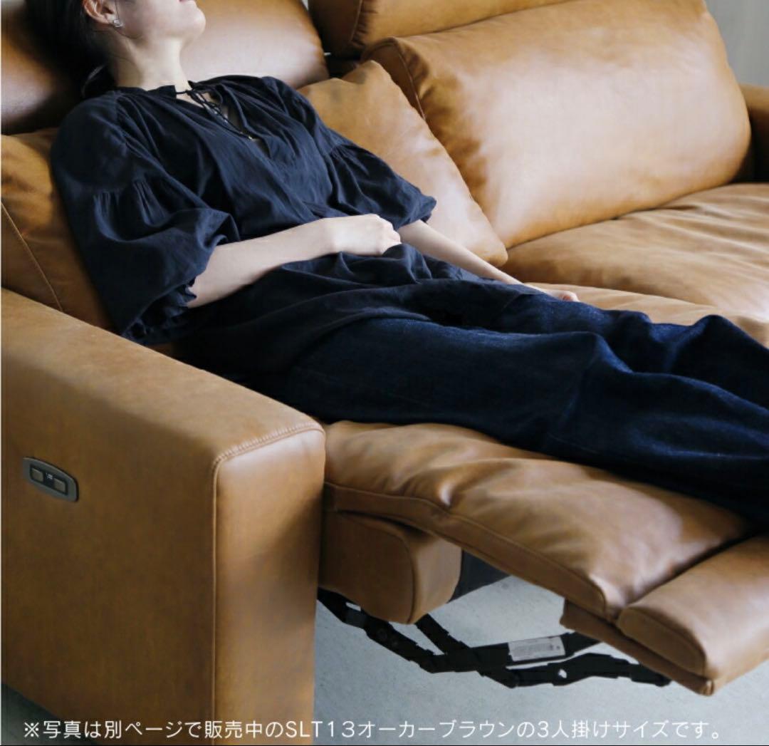 美品 電動リクライニングソファ 2.5人掛け クラッシュゲート グリード 送料込