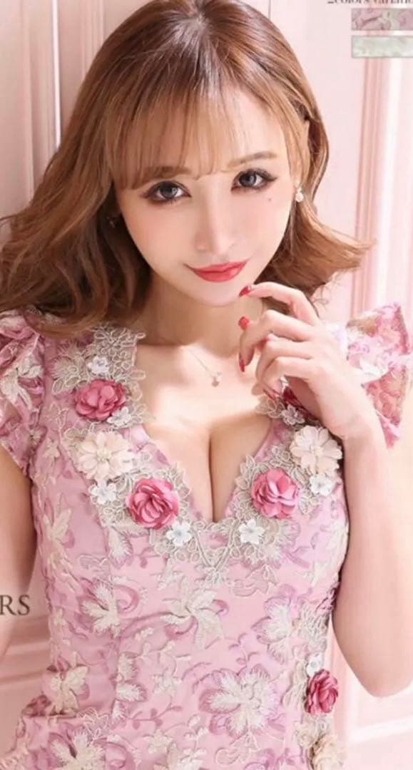 ROBE de FLEURS フラワー総刺繍キャバクラドレス