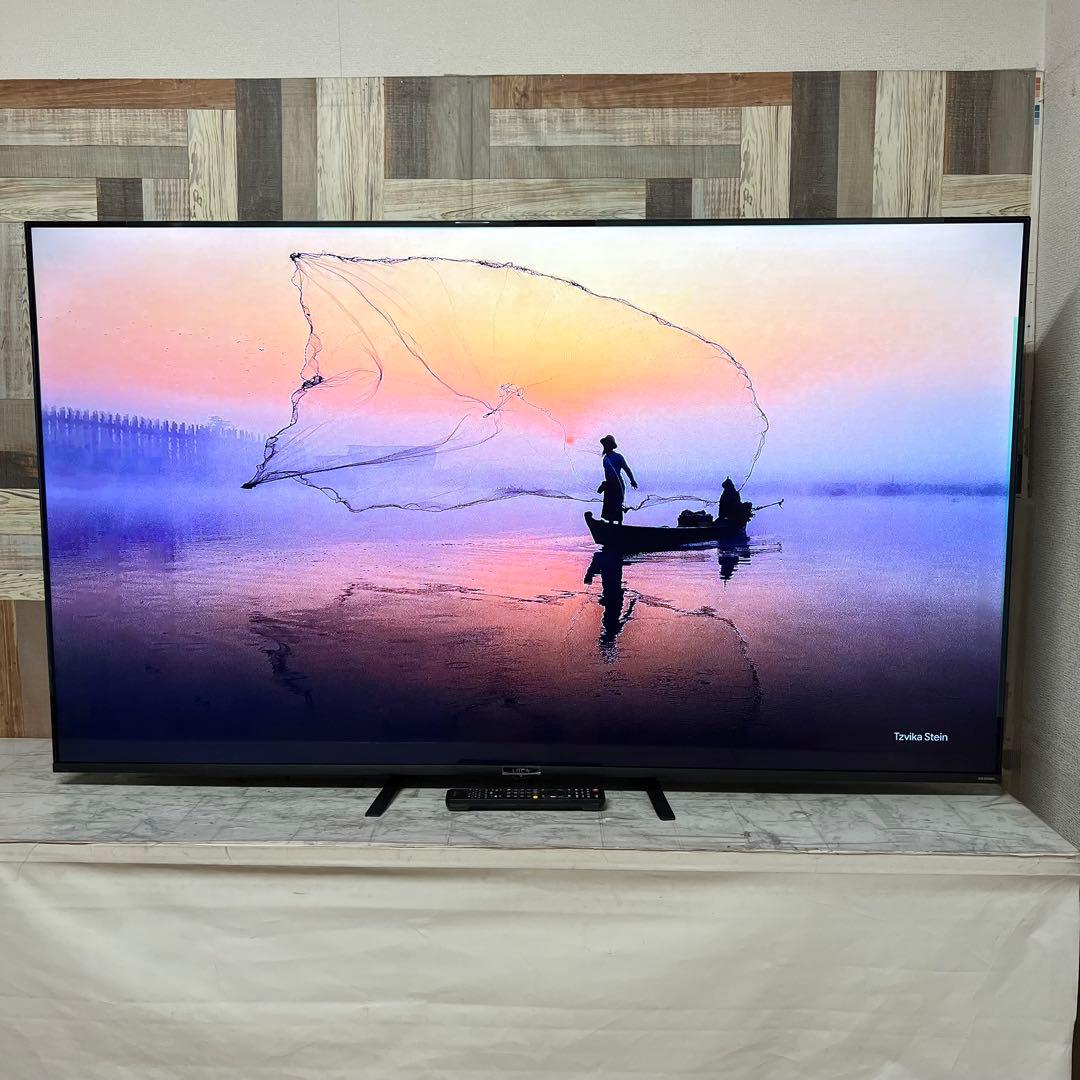 即日受渡❣️全国送料込アイリスオーヤマ65型4K液晶テレビベゼルレスWチューナー