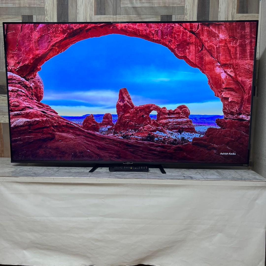 即日受渡❣️全国送料込アイリスオーヤマ65型4K液晶テレビベゼルレスWチューナー