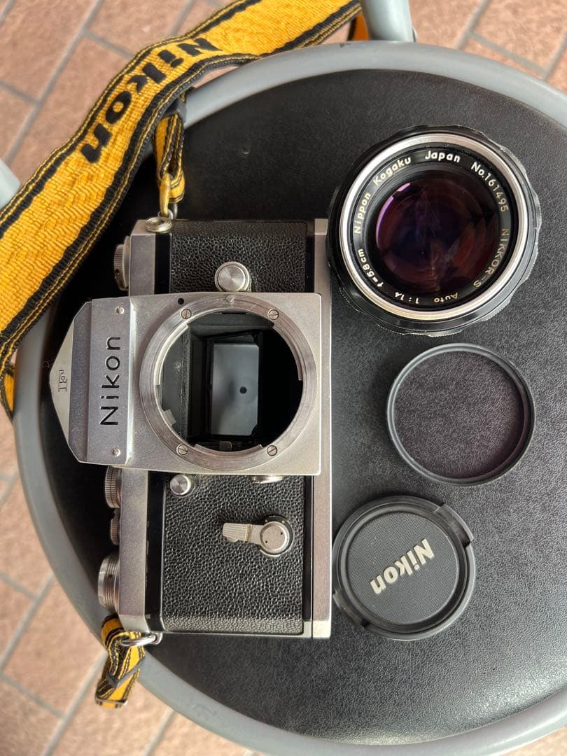 Nikon F フィルムカメラ、レンズセット中古品