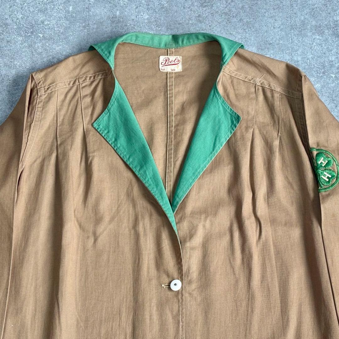 30s Pool’s チェンジボタン ショップコート ダスター アトリエコート