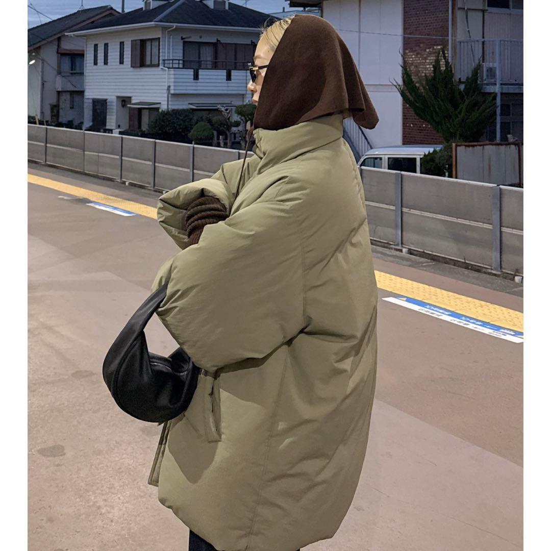 Ungrid ミドル丈ルーズシルエットダウン　ベージュ