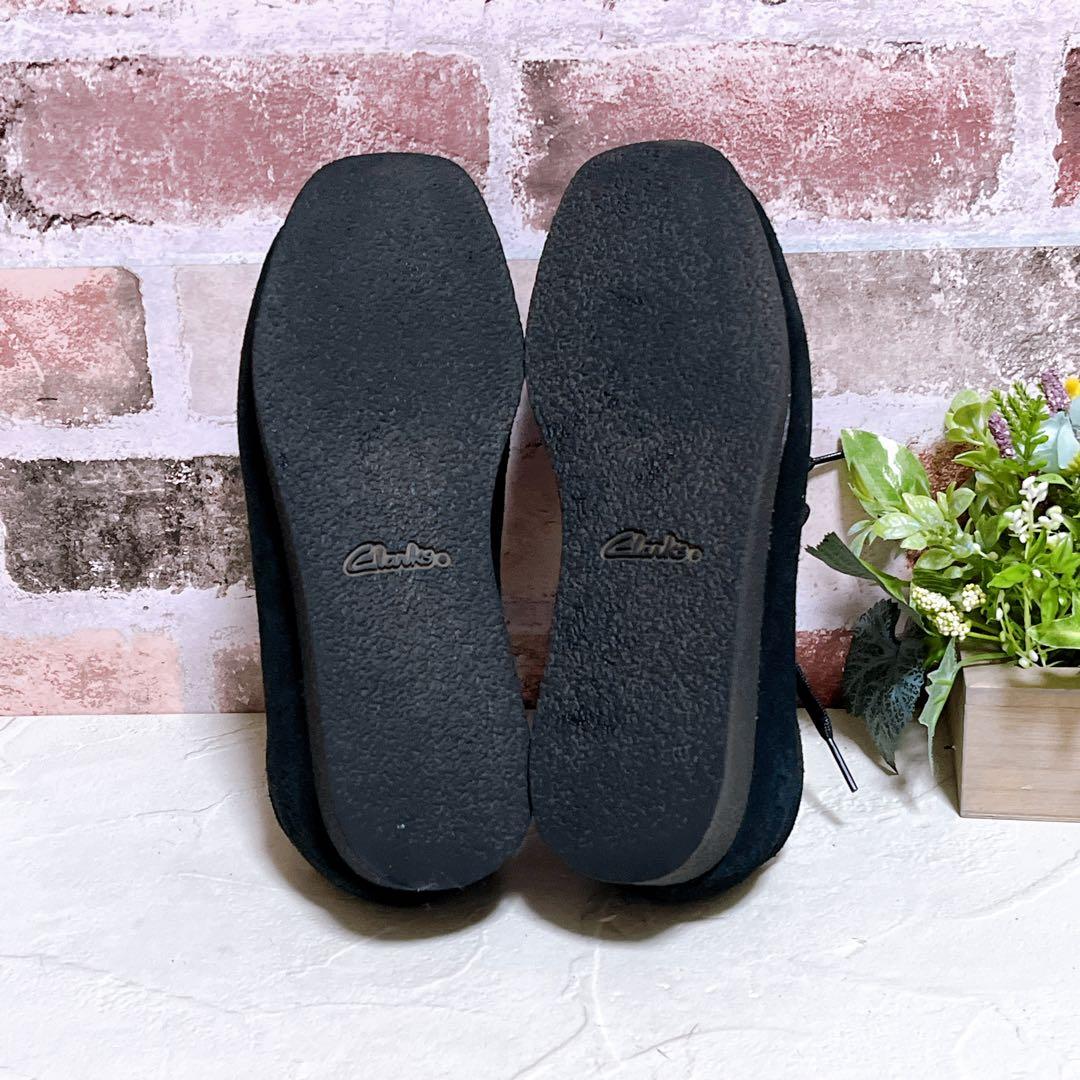 極美品【Clarks クラークス】ワラビー スエード 黒 チロリアンシューズ