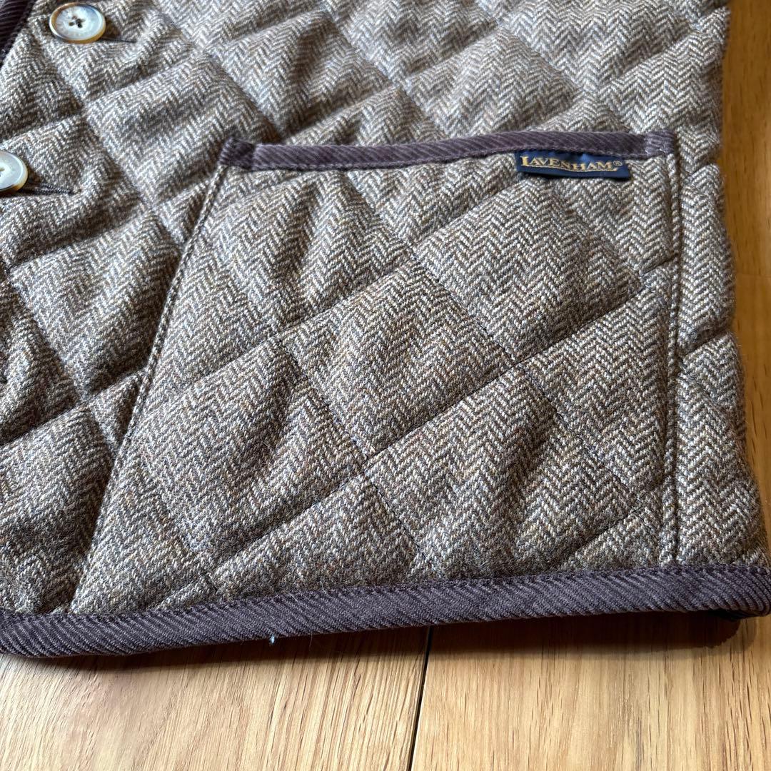 【希少】 ラベンハム　キルティングベスト（ウール）　定価35,000円程度