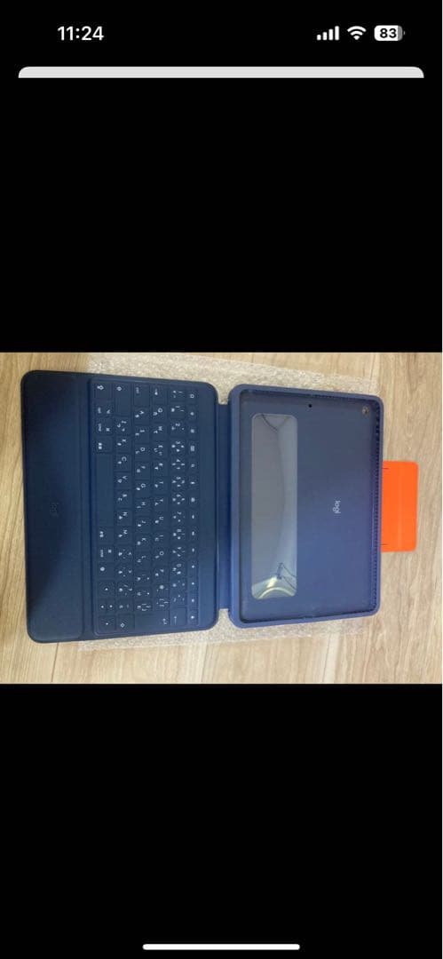 logicool ネイビー キーボードケース スタンド機能付き