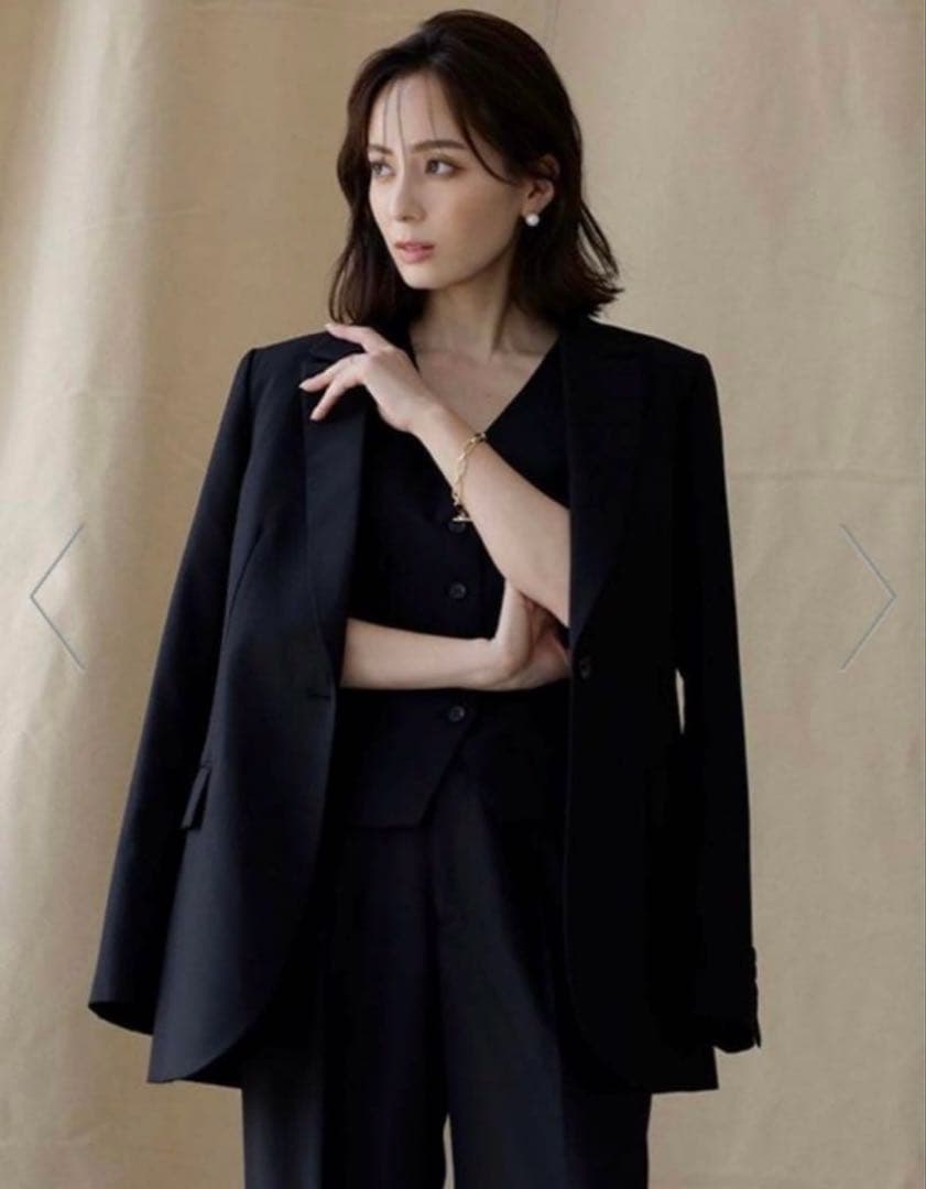 24時間限定値下げ‼️ anuans ウールブレンドシングルジャケット ブラック