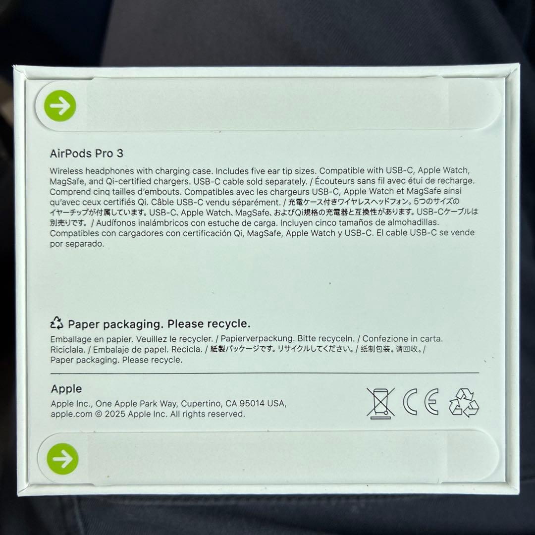 新品未開封AirPods Pro 3 本体