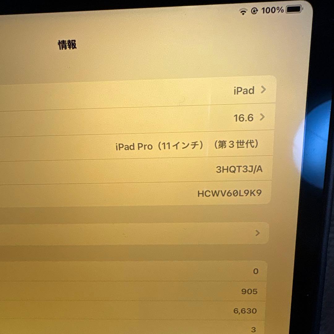 値下げ対応❗️ Apple シルバー 本体　iPad Pro 11インチ 第3世代