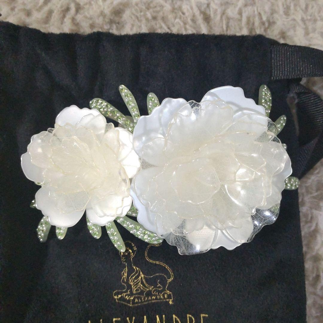 ALEXANDRE DE PARIS フラワーヘアバレッタ