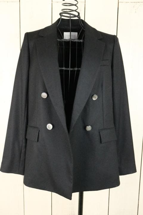 【新品同様】☆ピンキー＆ダイアン：ウール　ダブルブレスト　テーラード　ジャケット