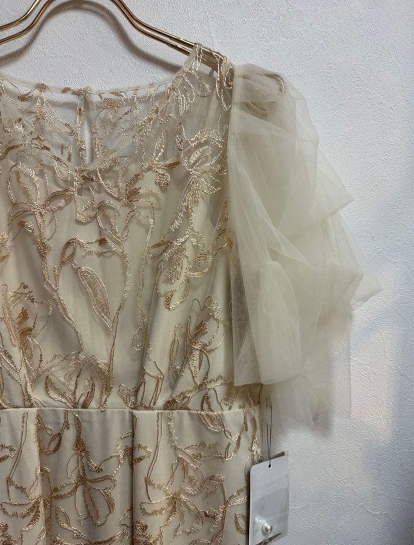 スーツ・フォーマル・ドレス Fluffy sleeve pencil dress