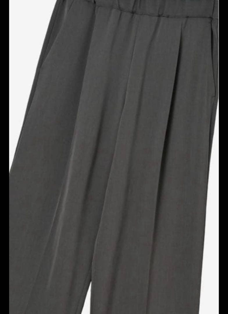 メゾンドドルチェmaison de Dolce. 　ダブルウエストＰＴ　グレー