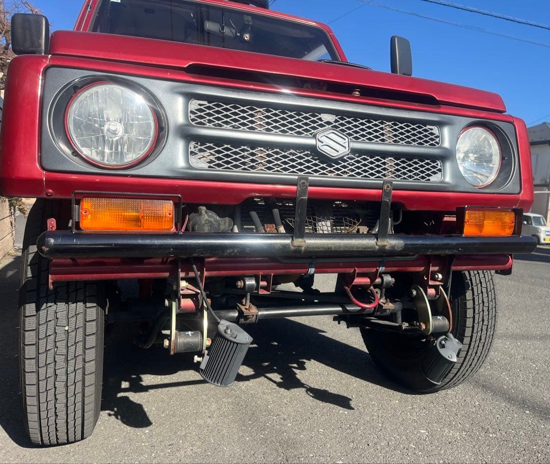 スズキ ジムニー JA11 フロントバンパー 黒色　社外