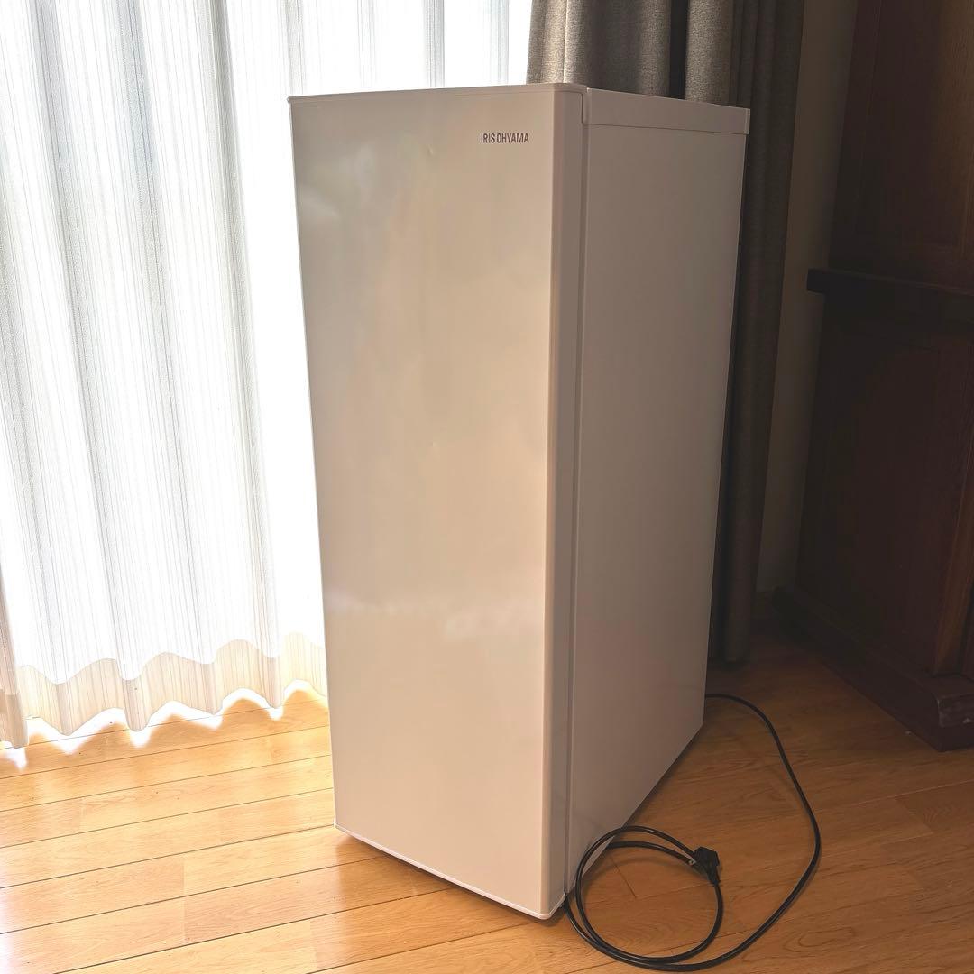 幅スリム冷凍庫 KUSN-8A 自動霜取り 右開き 80L アイリスオーヤマ