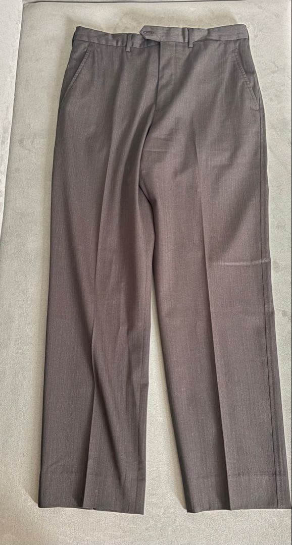 パンツ 01ss prada straight slacks gray (46)